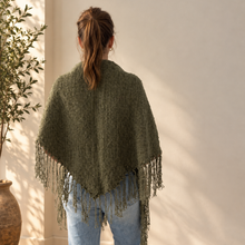 Chal triangular NEW YORK - Verde musgo